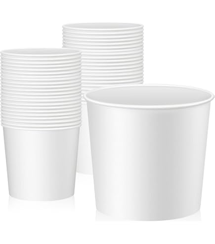 Amazon.co.jp: Hoolerry 100個 85オンス 使い捨てペーパーバケツ